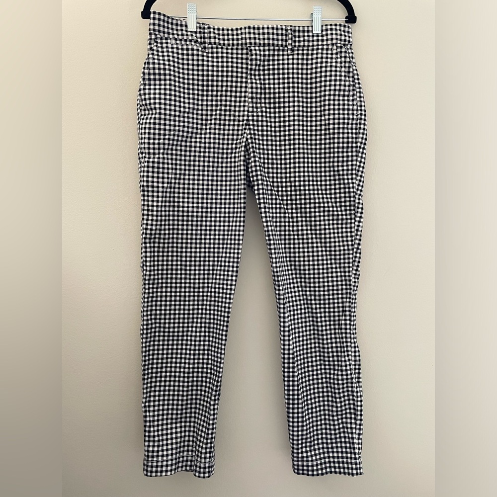 GAP Women’s Gingham Slim City Crop Pants - 6